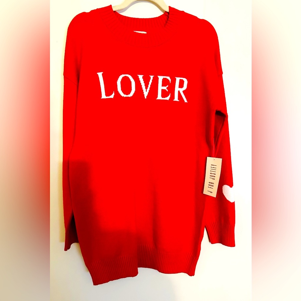 Justify Red Sweater Dress Nwt Lover